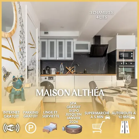 펜션 Maison Althea - Calme, & Exterieur Plein Sud *
